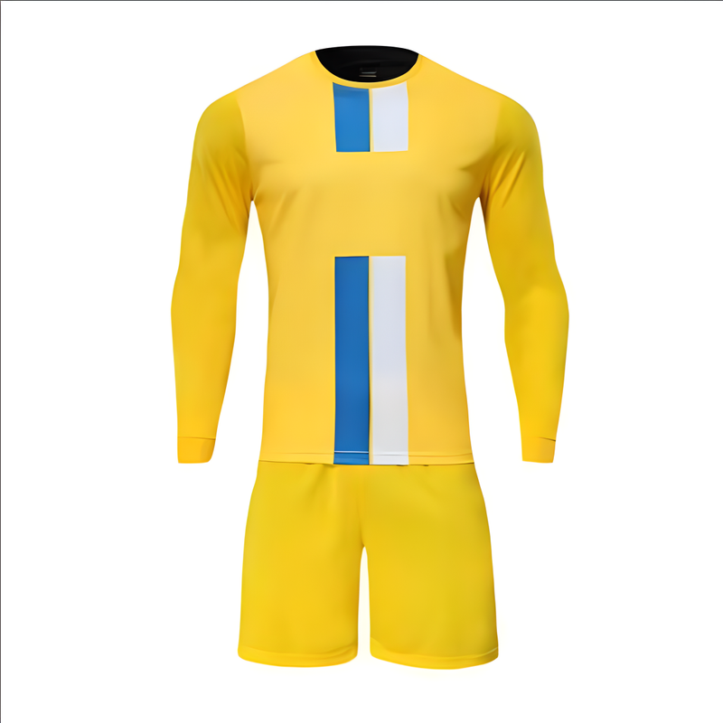 2425 Langarm-Fußballset für Erwachsene und Kinder, Sport-Fußballtrikot, Trainingskleidung_voghion.com