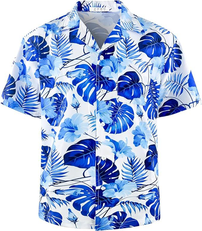 2024 Frühjahr/Sommer Herren Strand Hawaii Kurzarm Blumenhemd Heißer Verkauf für Männer_voghion.com