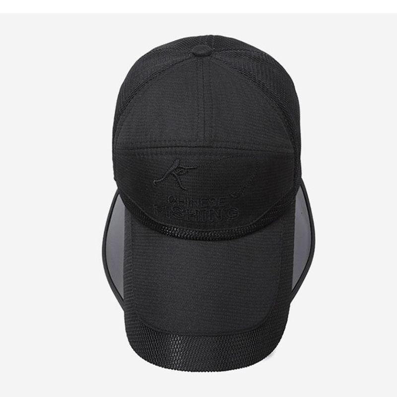 Men Summer Adjustable Brim Women Protection Fishing Cool Korean Style Sun Hat Outdoor Baseball Cap_voghion.com