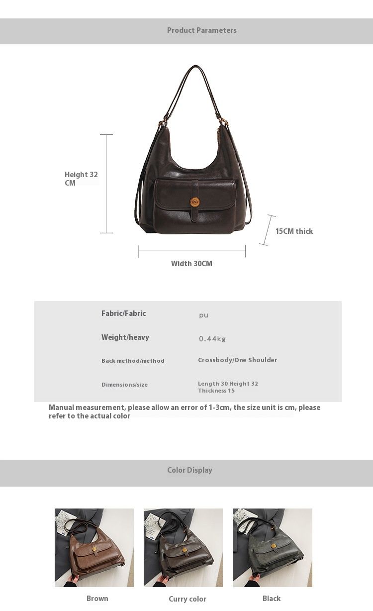 Trendy, large capacity, three different carrying methods, fashionable 2024 new commuting shoulder bag, pocket backpack_voghion.com