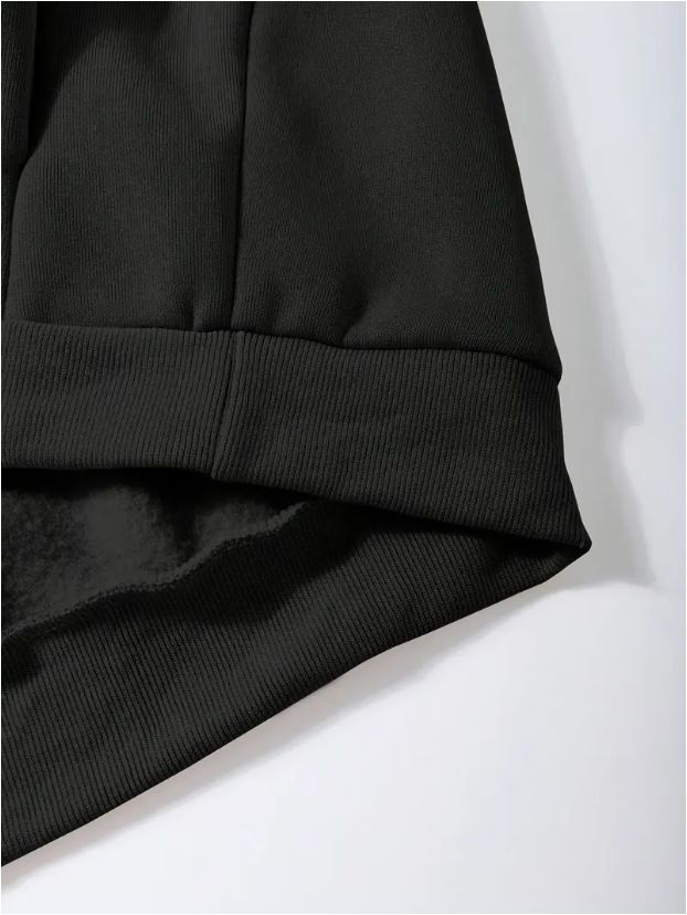 Women's Clothing Trousers Plus Velvet Fleece-Lined Long Sleeve Tracksuit Set With Geometric Print – Comfortable Casual Outfit For Winter_voghion.com