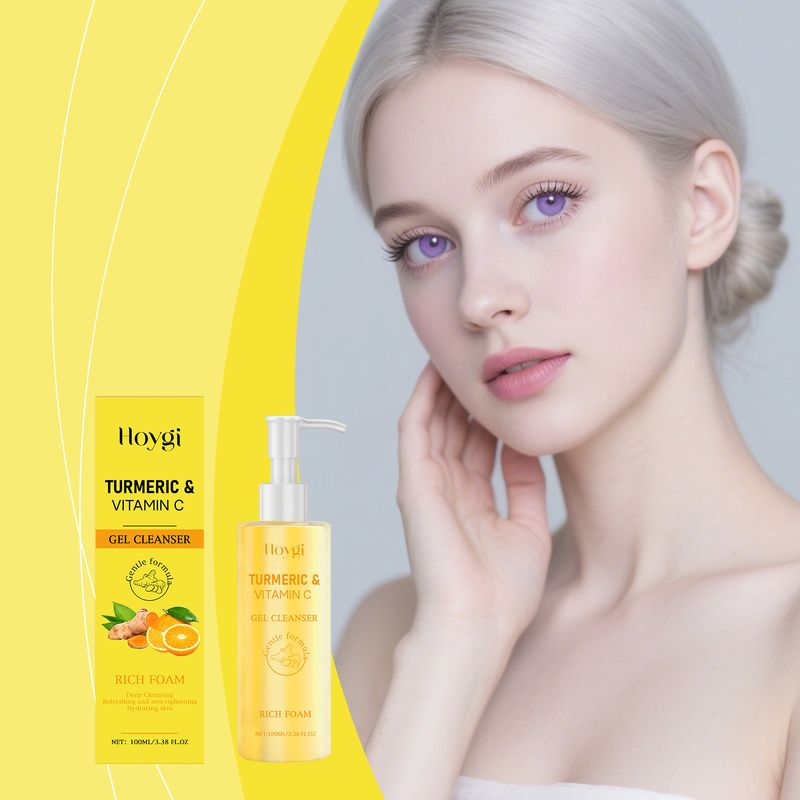 HOYGI Detergente alla curcuma Rinfrescante Idratante Nutriente Delicato Delicato Detergente Viso_voghion.com