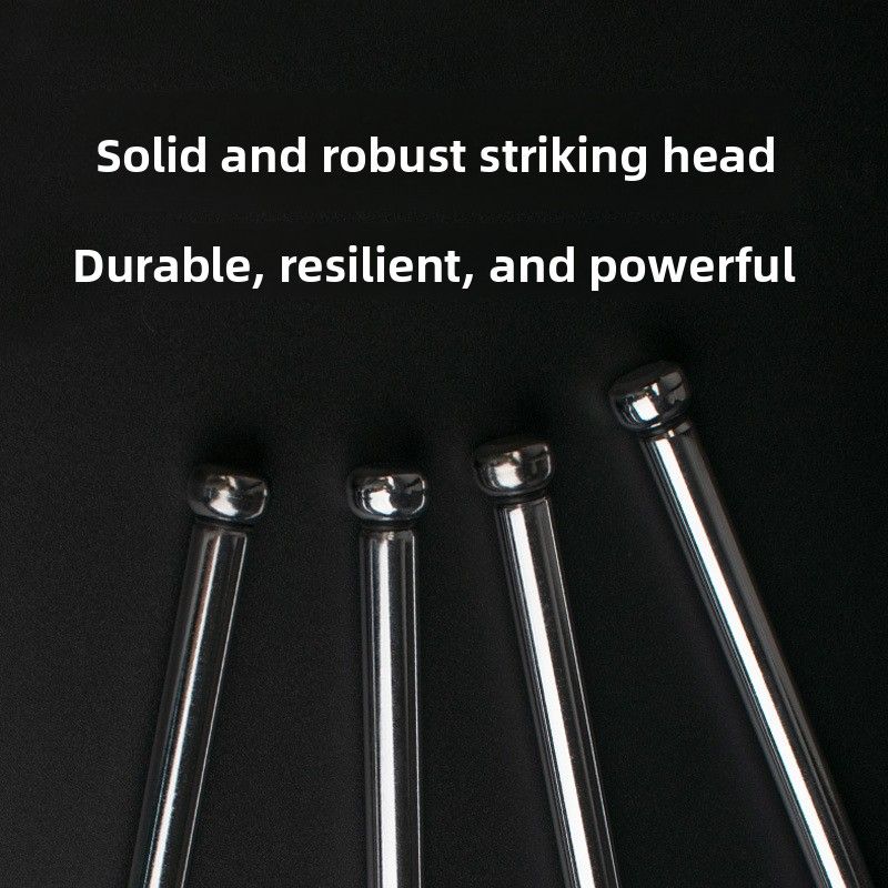 Solid Stick, Metal Self-defense Whip, Car-mounted Stainless Steel Alloy Telescopic Three-section Portable Dog Stick Galvanized_voghion.com