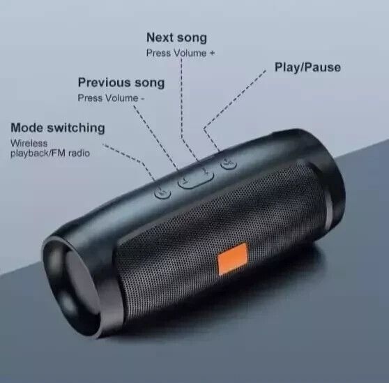 Enceinte Bluetooth portable sans fil 40 W, stéréo, basses puissantes, AUX, USB, FM, étanche_voghion.com