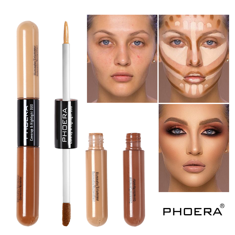Contour Face Stick z dvojno glavo, senčilo za obraz v obliki črke V, vodoodporno, dolgo obstojno, koncentrirano_voghion.com