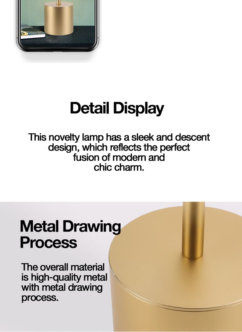 Modern Style Touch Sensor Table Rechargeable Cordless Desk Lamp 3 Color Adjustable Temperatures LED Night Light_voghion.com