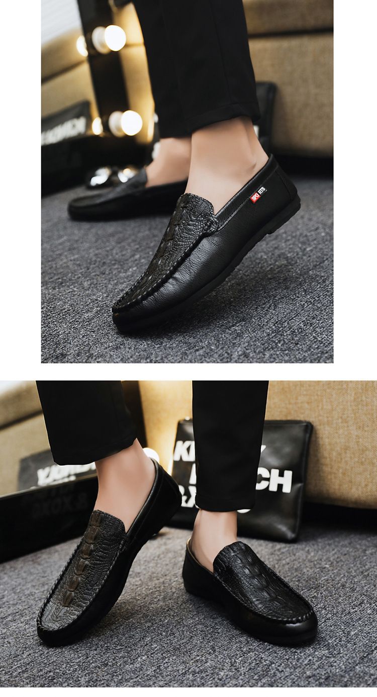 Mens Genuine Leather Men Casual Shoes Luxury Brand leather Loafers Moccasins High Quality Driving Shoe Comfortable big size38-47_voghion.com