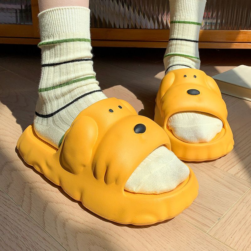 Cani carini da donna, indossano una sensazione super morbida, pantofole estive comode, alla moda e versatili_voghion.com