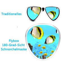 Masque de plongée Masque de plongée, masque de plongée avec champ de vision à 180 degrés avec conception panoramique du visage complet, caméra de mouvement compatible avec la plongée pour adultes et enfants_voghion.com