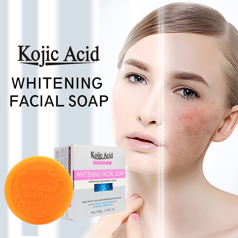 Kuanjing hand with kojic acid moisturizing and brightening for anti aging facial cleansing essential oil soap_voghion.com