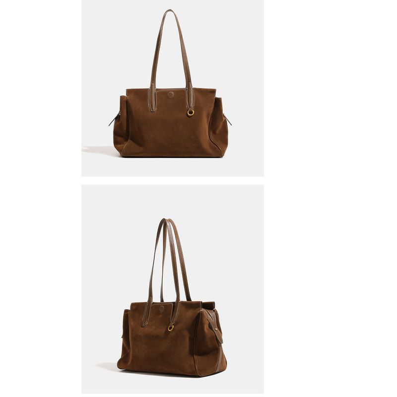 2025 New Large-capacity Suede Handheld Boston Shoulder Commuter Bag Fashion Versatile Leisure Daily Simple Commuting Personalized_voghion.com