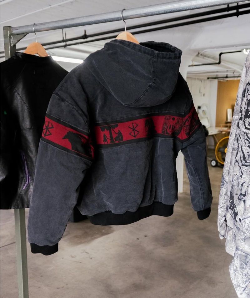 Herren-Jeansjacke im Used-Look – Übergroßer Mantel aus gewaschener Baumwollmischung mit Reißverschluss vorne, Streetwear-Essential für Herbst und Winter_voghion.com