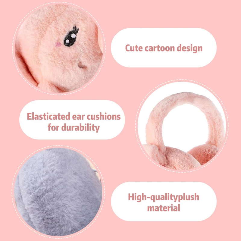 1Pcs Neue Dame Flauschigen Herbst Und Winter Nette Warme Bewegen Die Airbag Kaninchen Ohren Kalten Ohrenschützer, weiche Ohrenschützer Täglichen Verschleiß_voghion.com