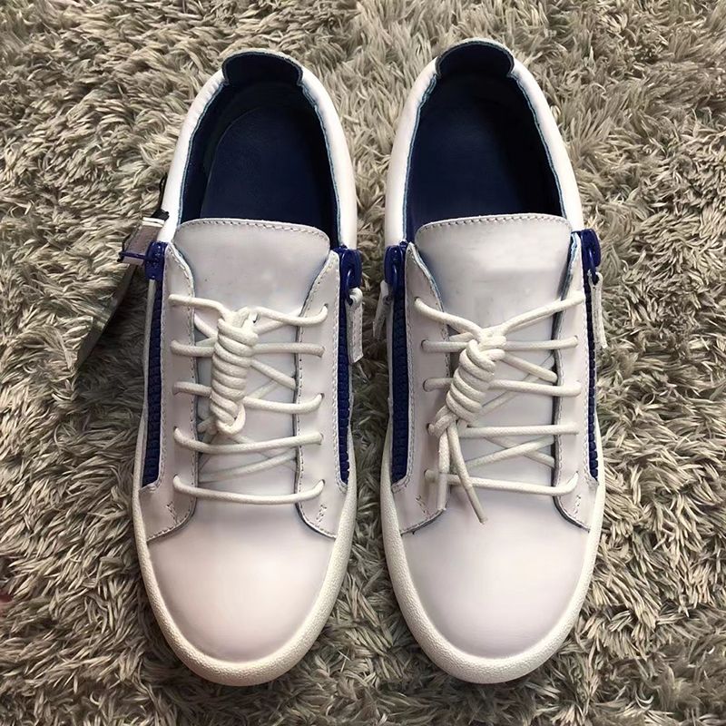 Moderne, modische, niedrig geschnittene Herrenschuhe mit lässigem Spleißen, rundem Kopf, Doppelreißverschluss, dicker Sohle, Sport-Kontrast-Boardschuhe_voghion.com