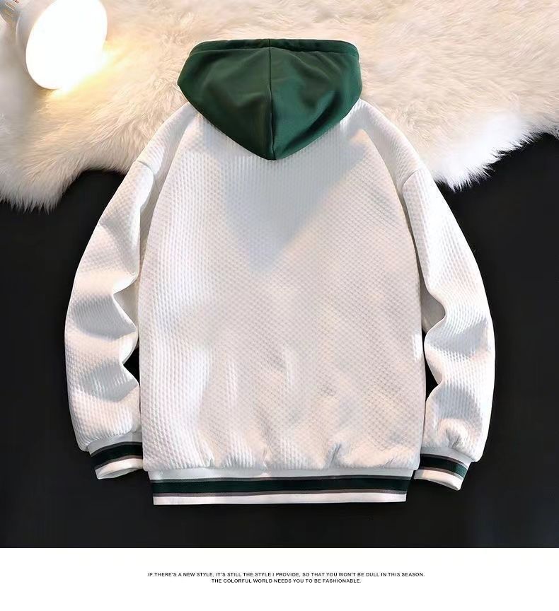 Giacca da baseball con cappuccio in stile americano per uomo, versione coreana casual primaverile e autunnale, coppia cool_voghion.com