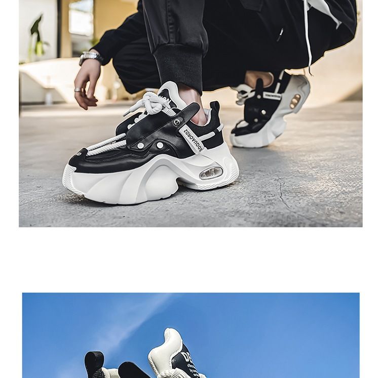 Fritidsidrottsskor för män Tennisarbete Promenadskor Träning Chunky Fashion Sneakers för män_voghion.com