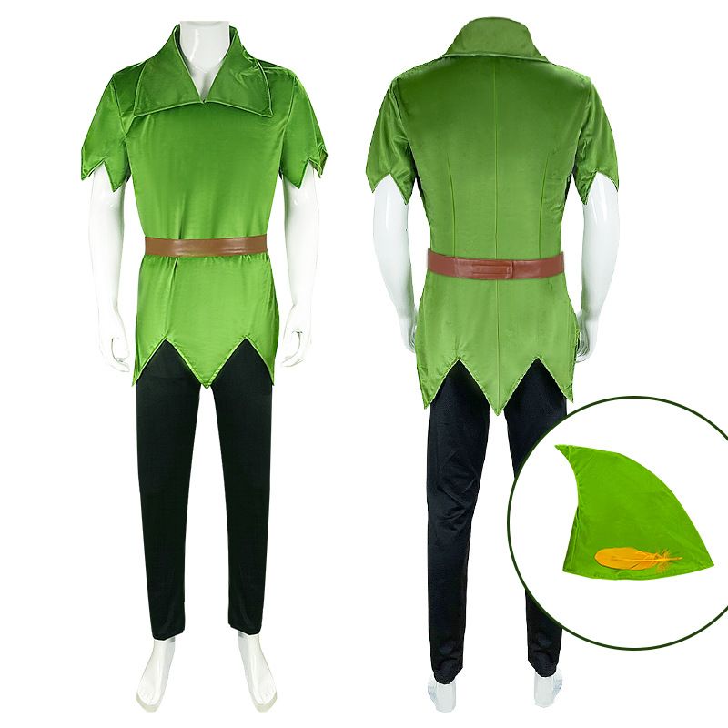 Disfraz de Peter Pan para fiesta de Halloween para niños y niñas_voghion.com