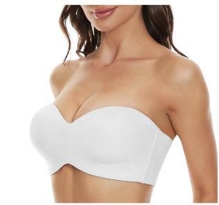 Women's Intimates Underwear Seamless Invisible Bra Detachable Gathering Thin Belt Steel Ring Large Size Chest Wrap_voghion.com