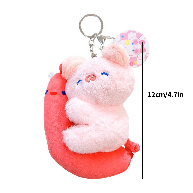 Plush Bunny Adorable Moon Keychain Soft Pp Cotton Animal Toy Stuffed_voghion.com