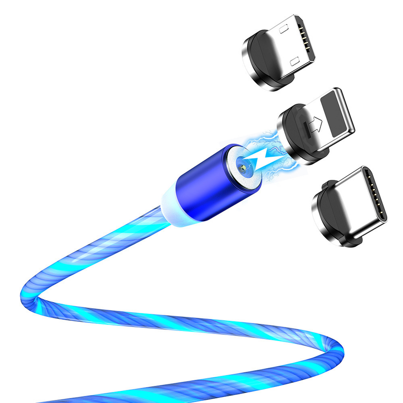 Floveme's New Flowing Magnetic Phone Is Hot Selling, Luminous Color Data Cable_voghion.com