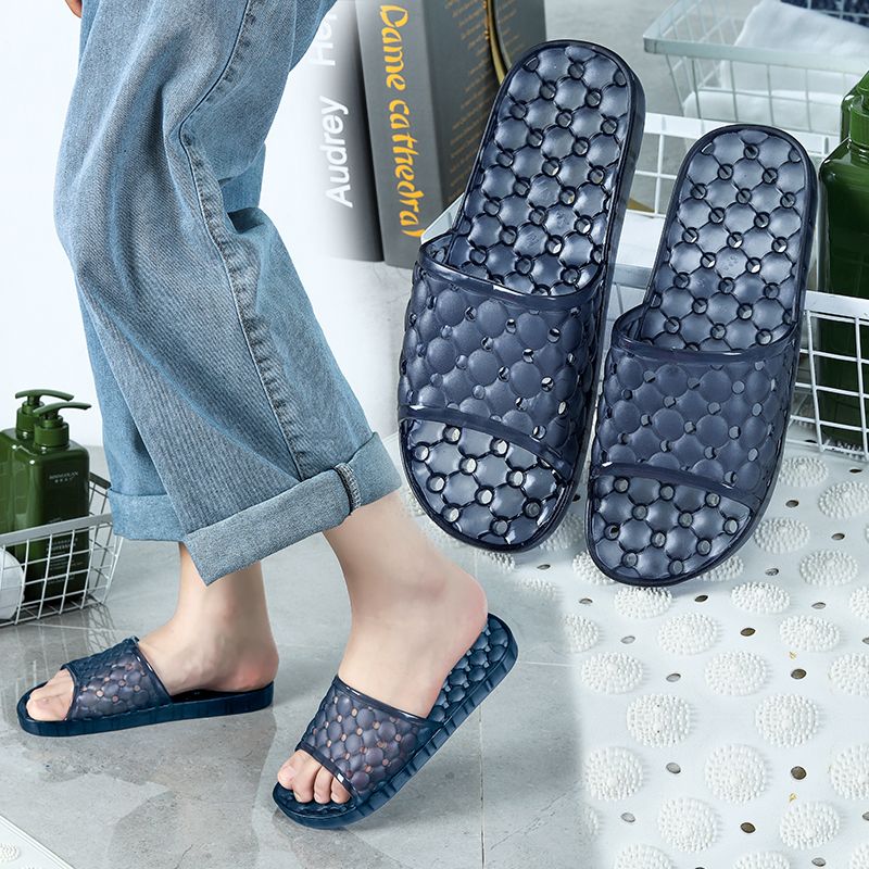 Kristallen pantoffels voor dames, plastic geurfilter, thuis, paar, badkamer, douche, uitsparing, schoenen, badschoenen, anti-slip_voghion.com