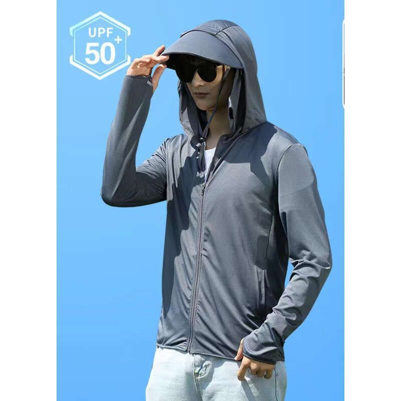 Protezione solare unisex da ciclismo Ice Silk Assault Original, filato, tuta da pesca oversize, giacca_voghion.com