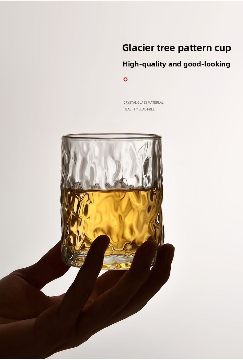 Japanese Style Glacier Whiskey Beer Home High-Value Light Luxury Cup Liquor Drinking Glass_voghion.com