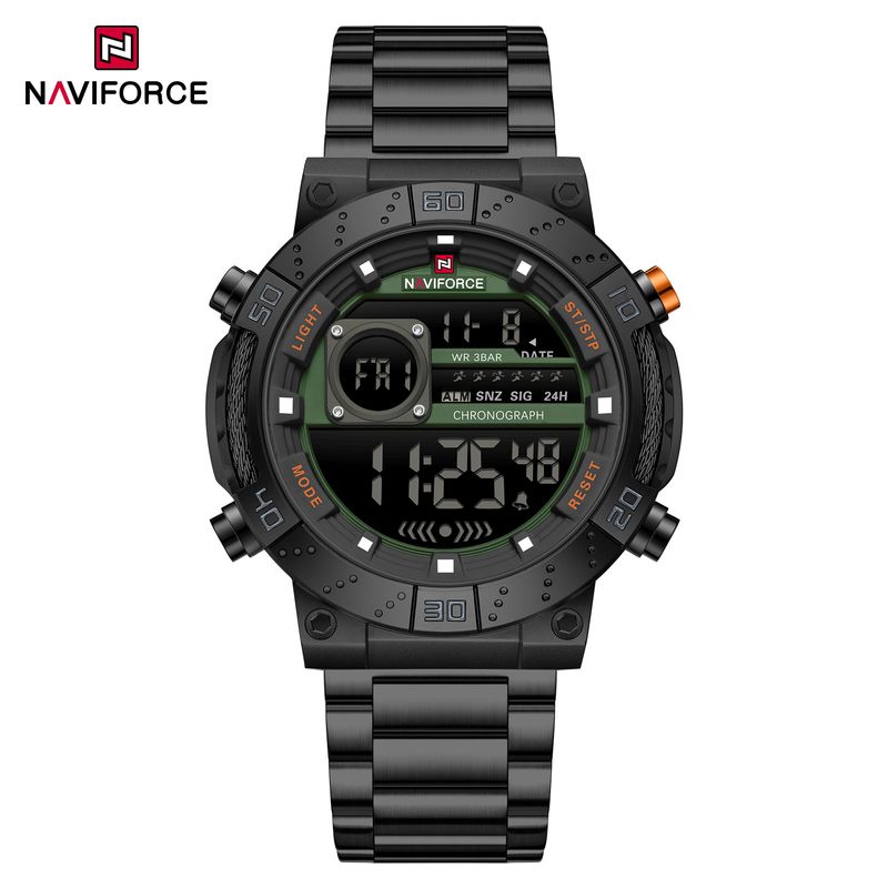 Luxury Golden Digital Man Watch LED Display Stainless Steel Wristwatch Men Waterproof Chronograph Relogio Masculino_voghion.com