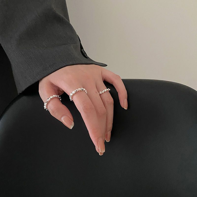 Wash Hands Without Removing Broken Silver 2022 New Couple Rings Niche Design Light Luxury Exquisite Fashion Personality_voghion.com