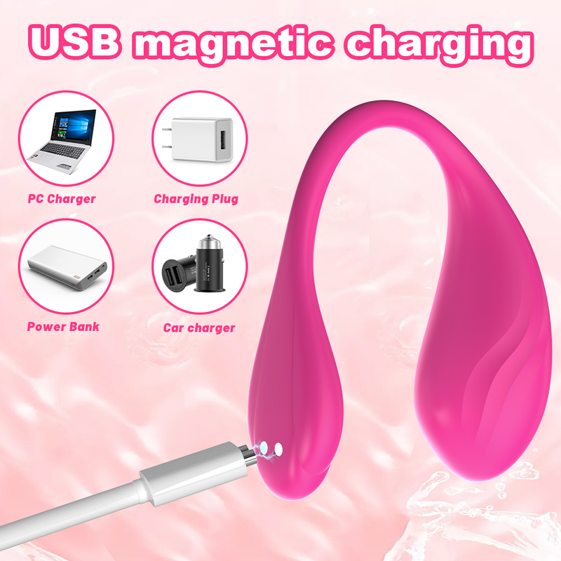 Vibratori a distanza senza fili a vibrazione Sextoy Potente controllo app G Spot Dildo massaggiatore Bluetooth_voghion.com