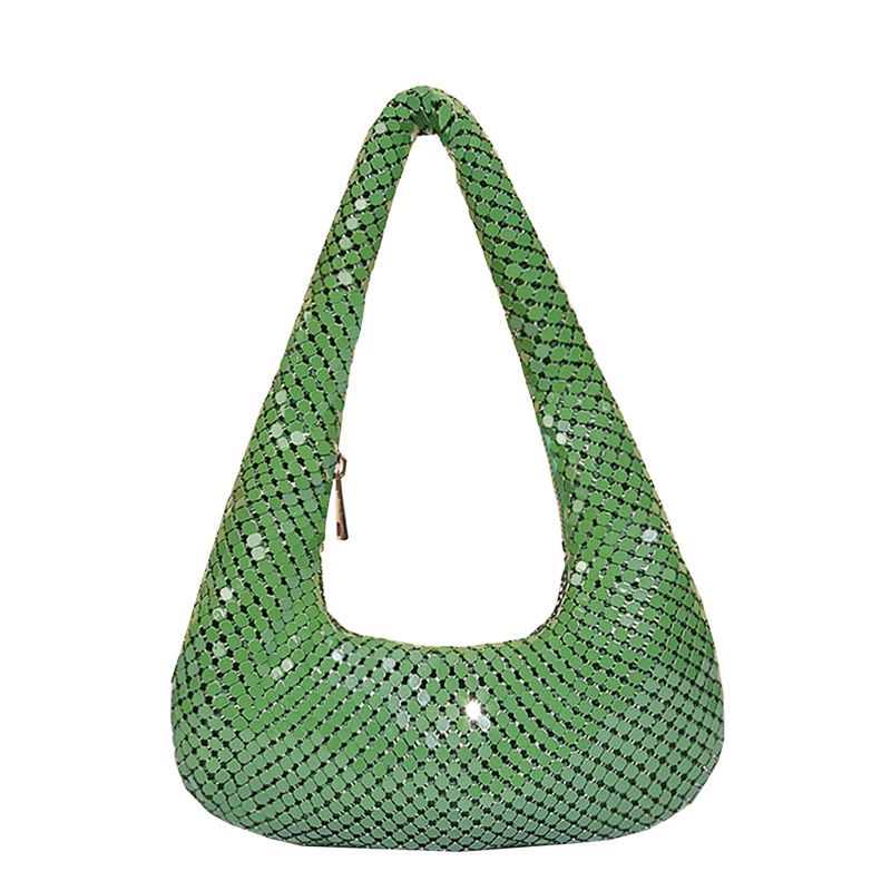 Frauen Unterarm Abend Bar Party Pailletten Handtasche Mode Schulter Tasche Mini Aushöhlen Design_voghion.com
