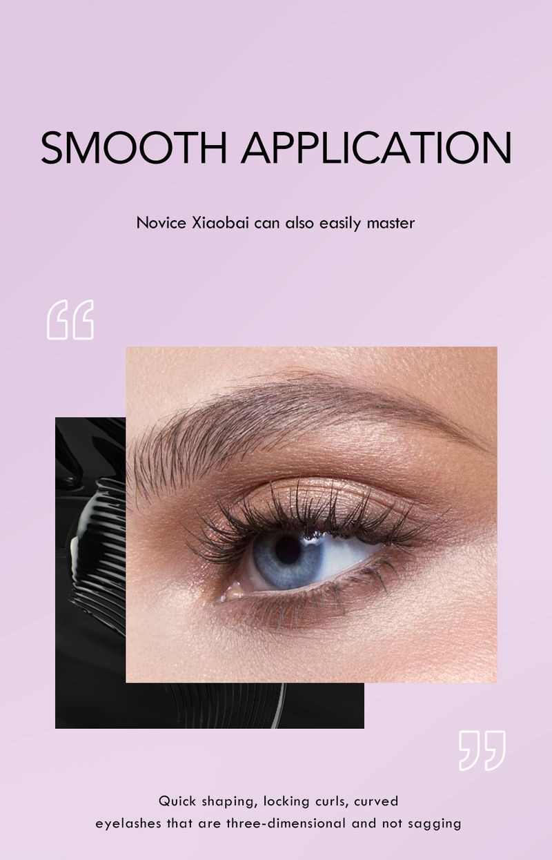 Makeup Explosion Mascara volumizzante a lunga tenuta, impermeabile, sottile, lungo e naturale._voghion.com