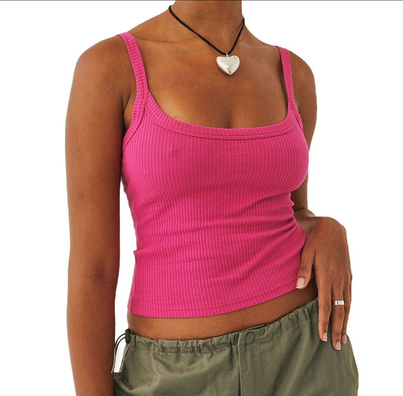 Women's Clothing New Knitted Pure Desire Camisole Vest Inner Wear Slim Hot Girl Y2_voghion.com