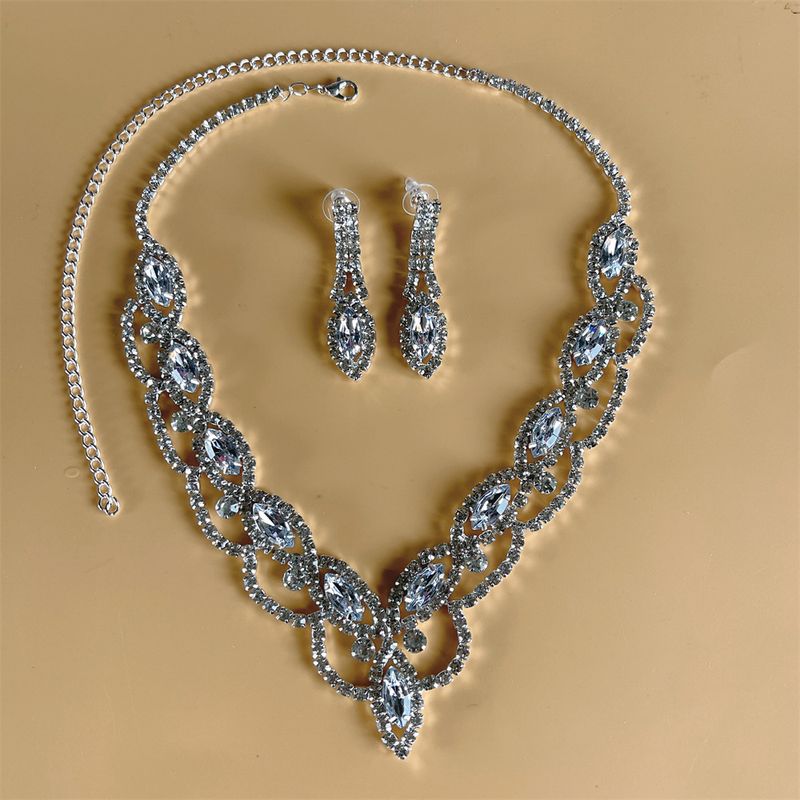 Set di orecchini da donna, collana, abito da sposa, accessori per banchetti_voghion.com