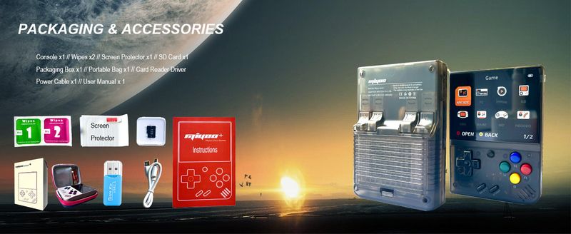 Miyoo Mini Plus+ Open Source draagbare GBA PS1 draagbare gameconsole_voghion.com