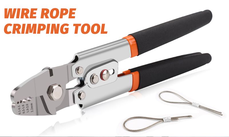 Wire Rope Tool - Swager Crimper For Fishing Lines And Aluminum Crimping Loop Sleeves Up To 2.2mm Pliers_voghion.com