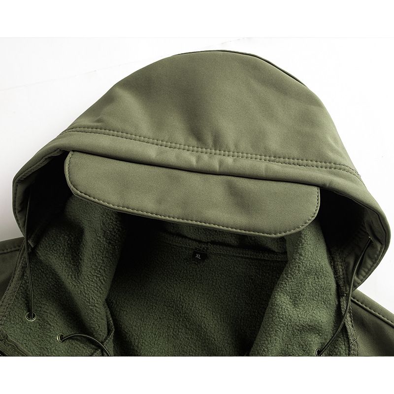 Shark Skin TAD Soft Shell Jacket Set Cycling Pants Men Waterproof Sports Thermal Winter_voghion.com