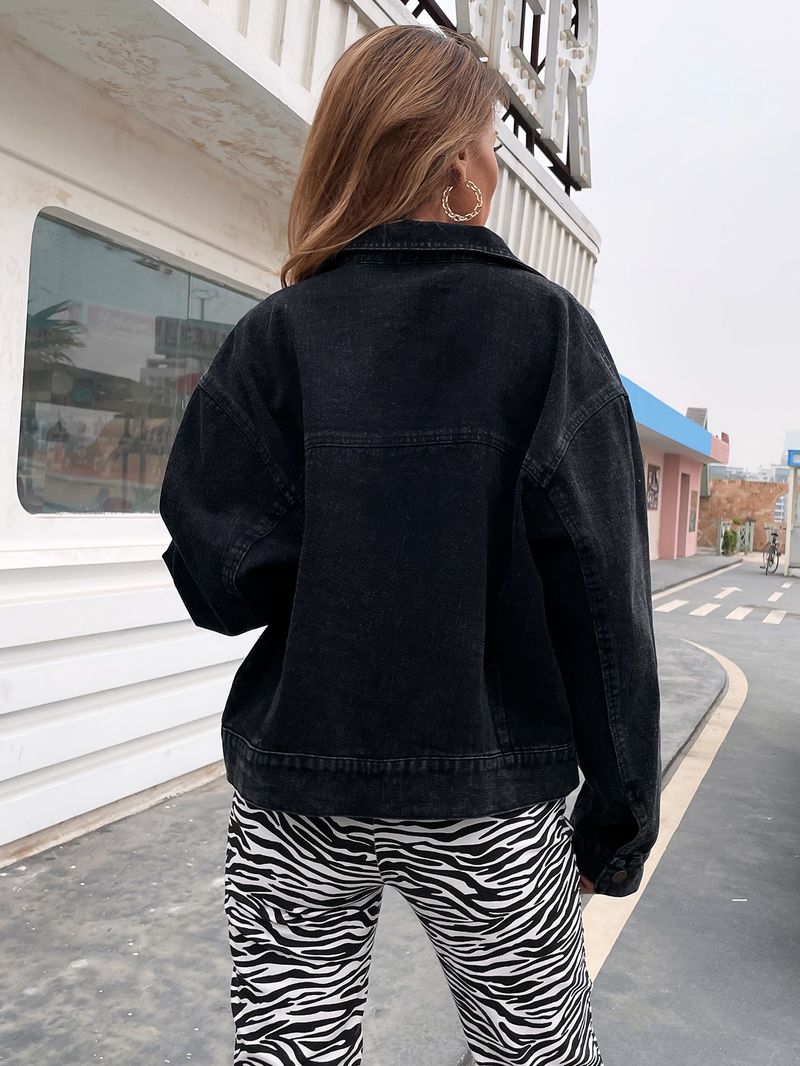 Women's Clothing INS Fashion Commuting Loose Versatile Denim Jacket_voghion.com