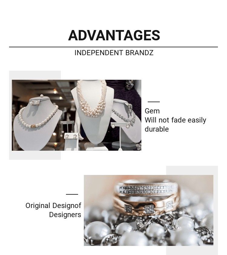 Moda Sterg Sier Donna Semplice Doppio Impilabile Moda Gioielli Set Sposa Anello di Fidanzamento Accessori_voghion.com