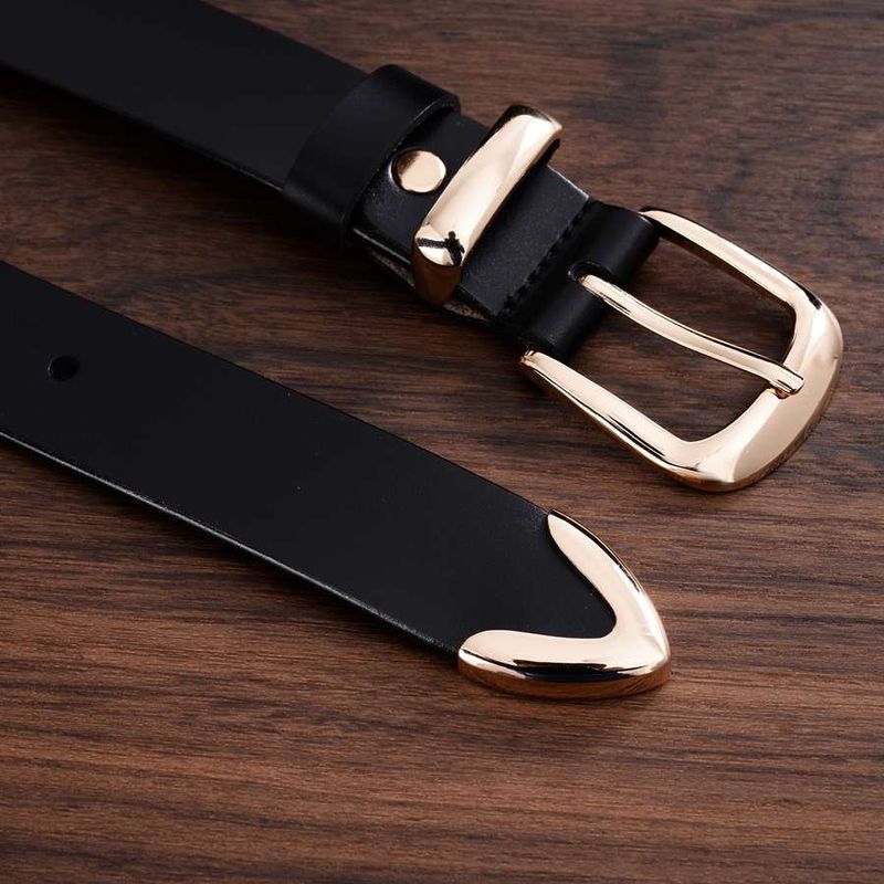 HOT Available In Plus Size Women Leather Belt Brand Ladies Length: 95-120cm Belts For Female Width:2.8cm_voghion.com