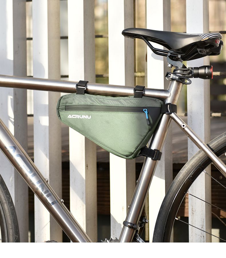 Borsa portaoggetti per bicicletta da esterno antipioggia ACRUNU Triangle Mountain Road Bike Front Ray_voghion.com