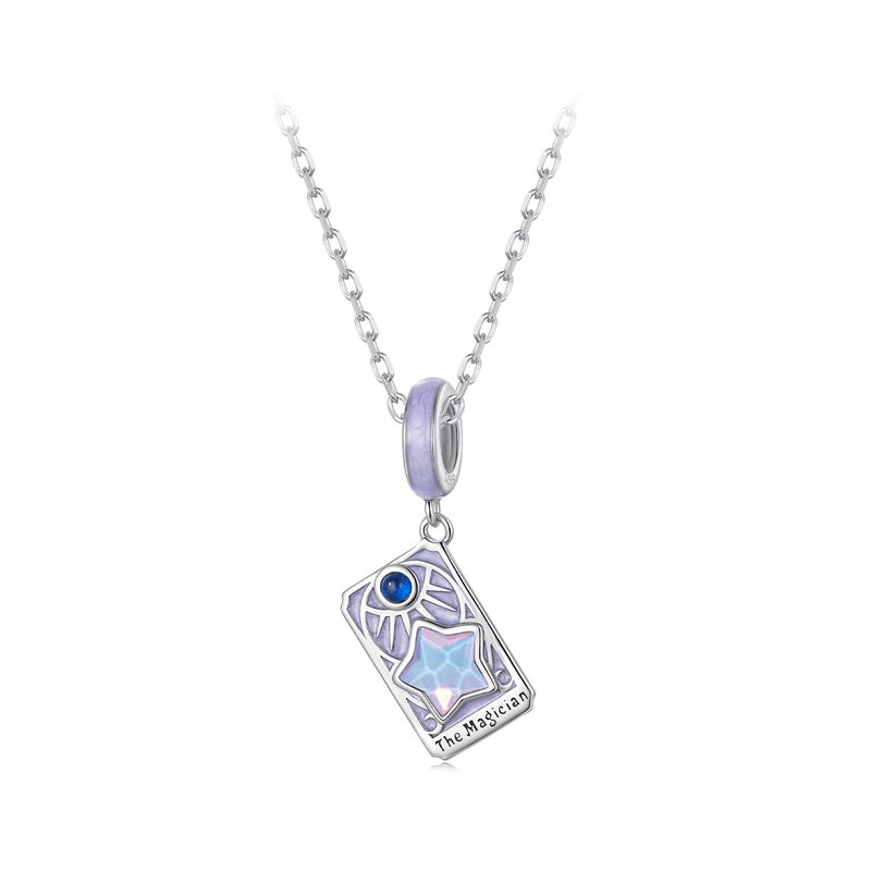 Tarot - De Magiër Hanger Charm Sterling Zilveren Bedel, SCC3145_voghion.com
