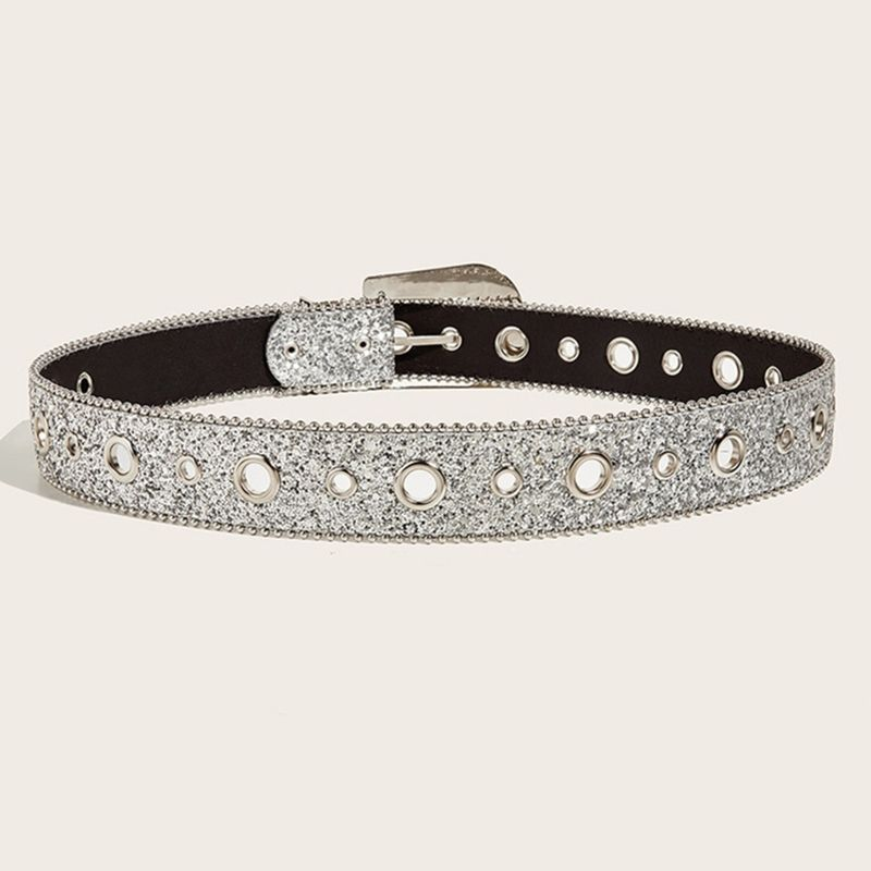 Einzigartiger Taillengürtel mit glänzendem Strass für Damen und Herren, Jeans, formelle Kleidung_voghion.com