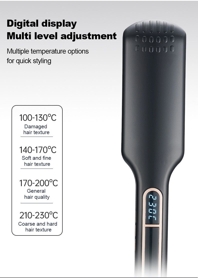Infrared Professional Hair Straightener, 10s Fast Heat-up, 2-in-1 Flat Iron For Curling & Straightening_voghion.com