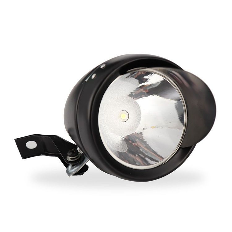 Bicycle Front Headlight Hat Brim Beach Bike High Lumens Long Range Metal Black 1LED Equipment Riding_voghion.com