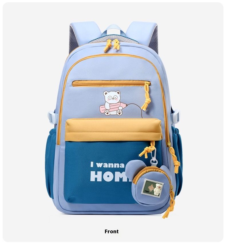 Neuer Grundschüler der 4. bis 6. Klasse mit großem Fassungsvermögen und leichtem Mittelschulrucksack für Mädchen_voghion.com