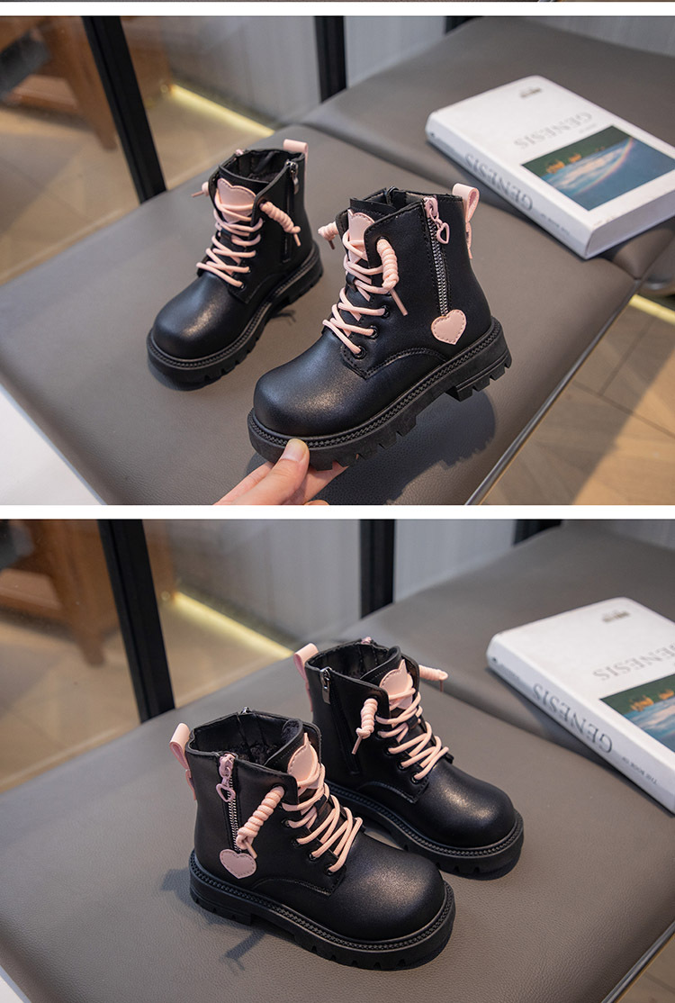 Martin – bottes courtes en peluche pour fille, chaussures en coton et peluche, à la mode, nouvelle collection automne et hiver 2023_voghion.com