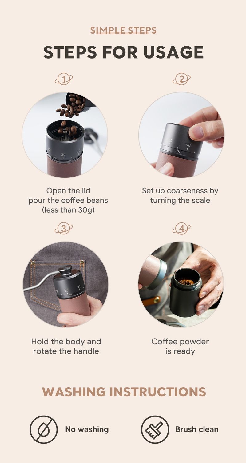 New Hand Coffee Machine Portable Hand Bean Grinder Metal Grinding Heart Italian Manual Coffee Bean Grinder_voghion.com
