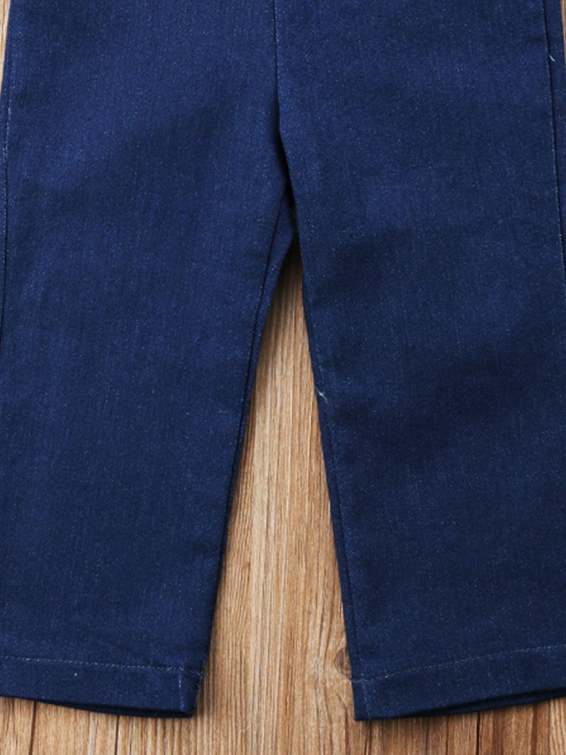 Moeder & Kids nieuwe kinderkleding bretels denim swing jumpsuit_voghion.com