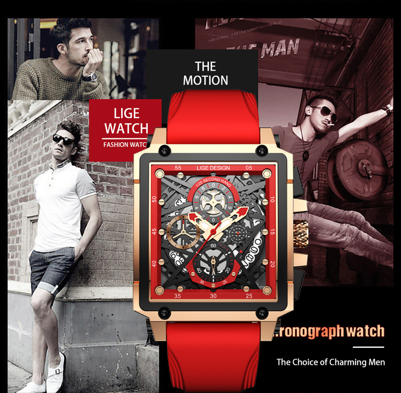 2021 Men Watch Top Brand Luxury Waterproof Quartz Square Wristwatche For Men Date Sport Hollow Clock Male Zegarek Mesk_voghion.com